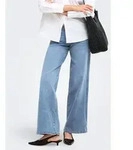 Weite Jeans ONLY "ONLLILO REG WIDE DNM PIM BF", Damen, Gr. S (36), L&auml;nge 32,...
