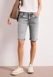 STREET ONE Bermudas "Style Jane" Slim Leg Jeans-Bermuda mit Turn-Up-Detail
