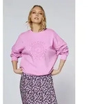 Sweatshirt CHIEMSEE, Damen, Gr. XS (32), pink (orchid), 80% Baumwolle, 20%...