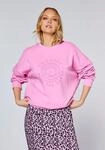 Sweatshirt CHIEMSEE, Damen, Gr. XS (32), pink (orchid), 80% Baumwolle, 20% Polyester,