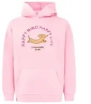 Hoodie ZWILLINGSHERZ "DOG LOVE", Damen, Gr. S/M, pink, Obermaterial: 60%...