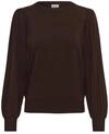 Strickpullover KAFFE "Damen Strickpullover KAlone", Damen, Gr. L, braun (coffee