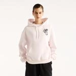Kapuzensweatshirt NEW BALANCE "PRESSED FLOWERS HOODIE", Damen, Gr. XXL, rosa (pink