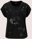 MADELEINE Kurzarmshirt "Shirt Pailletten-Shirt mit Bl&uuml;tenmotiv"