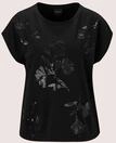 Kurzarmshirt MADELEINE "Shirt Pailletten-Shirt mit Bl&uuml;tenmotiv", Damen, Gr. 34,