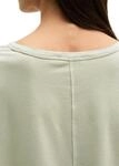 T-Shirt MARC O'POLO "mit angeschnittenen &Auml;rmeln", Damen, Gr. L, gr&uuml;n (fresh sage),