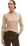 Langarmshirt MARC O'POLO "aus Organic Cotton-Qualit&auml;t", Damen, Gr. XXS, beige