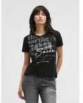Rundhalsshirt SOCCX, Damen, Gr. S, schwarz, Single Jersey, Material: 95%...
