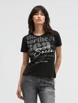 Rundhalsshirt SOCCX, Damen, Gr. S, schwarz, Single Jersey, Material: 95% Baumwolle,