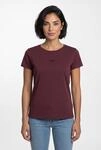 T-Shirt BOSS ORANGE "Elove Embro Premium Damenmode", Damen, Gr. L, braun (medium rot