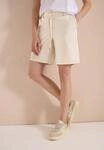 Cecil Shorts Unifarbe, Loose Fit, mit Kordel