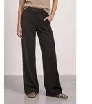Stoffhose STREET ONE, Damen, Gr. 34, L&auml;nge 30, schwarz coffee, Stoff, 61% Viskose,