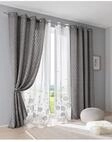 Vorhang HEINE HOME Gr. 4, grau, B:135cm H:245cm, Polyester, Gardinen