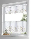 Querbehang HEINE HOME Gr. 6, wei&szlig; (wei&szlig;, beige), B:120cm H:60cm, Polyester,