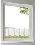 Querbehang HEINE HOME Gr. 4, wei&szlig;, B:120cm H:45cm, Polyester, Gardinen