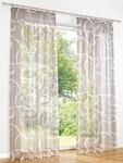 Gardine HEINE HOME Gr. 3, beige (taupe, wei&szlig;), B:140cm H:225cm, Polyester, Gardinen,
