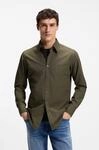 BOSS ORANGE Langarmhemd "Relegant Regular Fit" Baumwolle mit BOSS Stickerei und