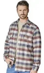Hemdjacke CASAMODA "CASAMODA Hemdjacke kariert", Herren, Gr. M, rot, 100%...
