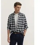 Langarmhemd BUGATTI "Modern Fit", Herren, Gr. 3XL, Normalgr&ouml;&szlig;en, blau (390,