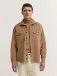 bugatti Langarmhemd "Regular Fit" Regular Fit Cord Overshirt Baumwolle
