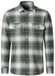 Hemdjacke CASAMODA "CASAMODA Hemdjacke kariert", Herren, Gr. S, gr&uuml;n, 100%