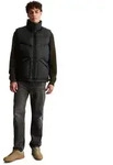 Steppweste MARC O'POLO DENIM "aus recyceltem Polyester", Herren, Gr. S, schwarz,