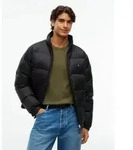 Daunenjacke TOMMY HILFIGER "RIPSTOP STAND DOWN PUFFER JACKET", Herren, Gr. S,