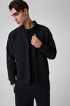 Sweatjacke GUESS "THOR", Herren, Gr. XXL, schwarz (jet schwarz a996), Sweatware,