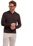 Strickpullover FALKE "Ultrafine Merino Wool", Herren, Gr. S, braun (schwarz choco