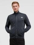 Sweatjacke CAMP DAVID, Herren, Gr. 4XL, grau (schwarz rock), Material: 100%