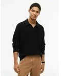 Tommy Hilfiger Rundhalspullover "FISHERMAN RIB JONNY COLLAR" aus Wollmix