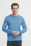 Blend Strickpullover "BHBRAY CREW KNIT" mit Rundhalsausschnitt, aus Baumwolle,