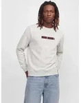 Sweatshirt JACK & JONES "JJMUNK SWEAT CREW NECK", Herren, Gr. L, grau (wei&szlig;
