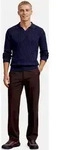 Strickpullover ZERO "Herren mit Kragen", Herren, Gr. S, blau (deep sky), Strick,