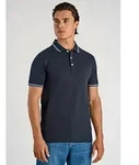 Poloshirt LINDBERGH "Poloshirt Relaxed Fit", Herren, Gr. S, blau (navy 424),