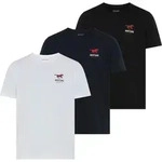 T-Shirt MUSTANG "MUAlex 3-Pack", Herren, Gr. S, bunt (wei&szlig;, blau, schwarz),...