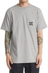 T-Shirt DC SHOES "DC Star", Herren, Gr. L, grau (erdgrau), Obermaterial: 100%