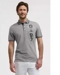 Poloshirt GAASTRA, Herren, Gr. M, grau (blau), Piqu&eacute;, Material: 100% Baumwolle,