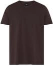 T-Shirt BOSS, Herren, Gr. M, braun (schwarz braun 204), Jersey, Obermaterial: 100%