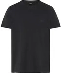 T-Shirt BOSS, Herren, Gr. M, schwarz (dunkelgrau 022), Jersey, Obermaterial: 100%