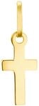 Kreuzanh&auml;nger AMOR "2031177", gold (gelbgoldfarben), Schmuckanh&auml;nger, Damen,