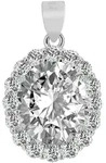 Kettenanh&auml;nger AKZENT "Octa" aus 925 Sterlingsilber, rhodiniert, langlebig",...