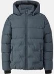 Steppjacke S.OLIVER JUNIOR, Jungen, Gr. 140, grau (dunkelgrau), Web, Obermaterial:
