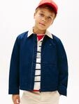 Tommy Hilfiger Blouson "CONTRAST COLLAR COTTON JACKET" ohne Kapuze Kinder bis 16