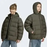 Outdoorjacke ADIDAS ORIGINALS "REGULAR PUFFER", Jungen, Gr. 164, gr&uuml;n (night...