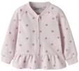 Name It Sweatjacke "NMFOVIDIA LS SWE CARD BRU BF" Baumwollmischung, regular fit