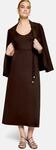 Zero Maxikleid "Damen mit G&uuml;rtel" Material