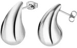 Paar Ohrstecker LOTUS "Essentials - Tropfen", silber (edelstahlfarben),...
