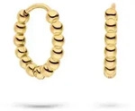 Paar Creolen S.OLIVER "Schmuck Geschenk Edelstahl Creolen The Steel Ball", gold