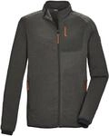Strickjacke KILLTEC "KSW 128 MN FLX JCKT", Herren, Gr. L, grau (olivgr&uuml;n),